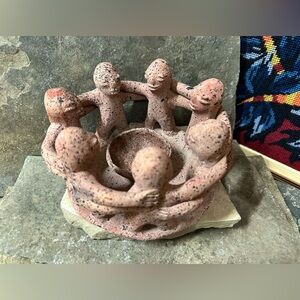 Handmade Circle of Friends Candle Holder